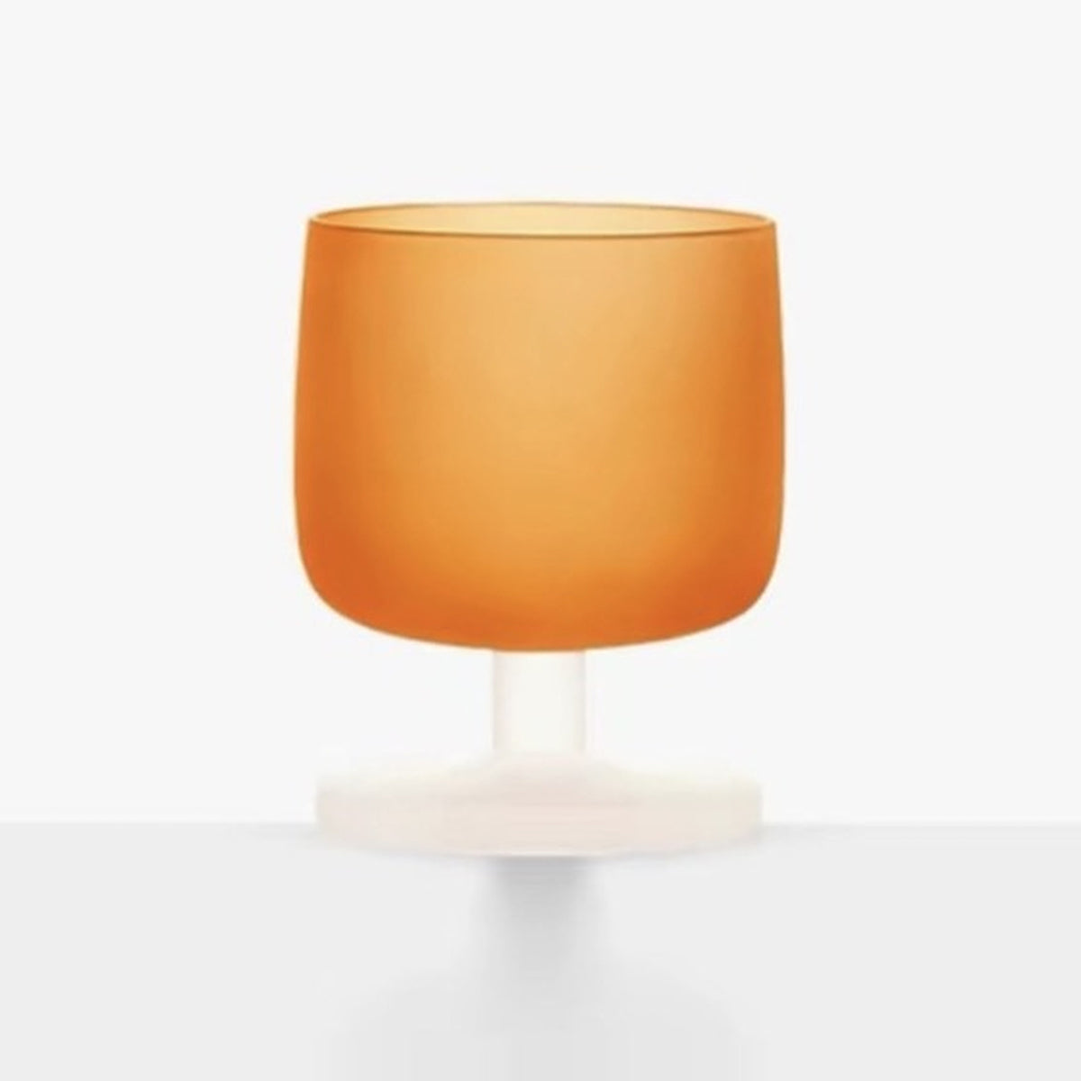 MU16 Candy Series Classic Frosted Glass Goblet – Sweet Orange