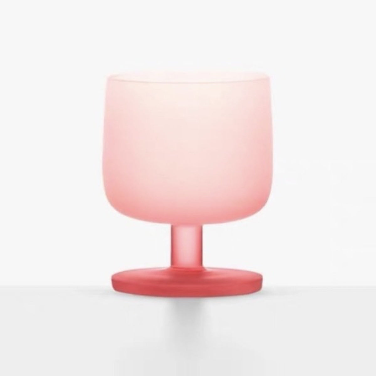 MU16 Candy Series Classic Frosted Glass Goblet – White Peach