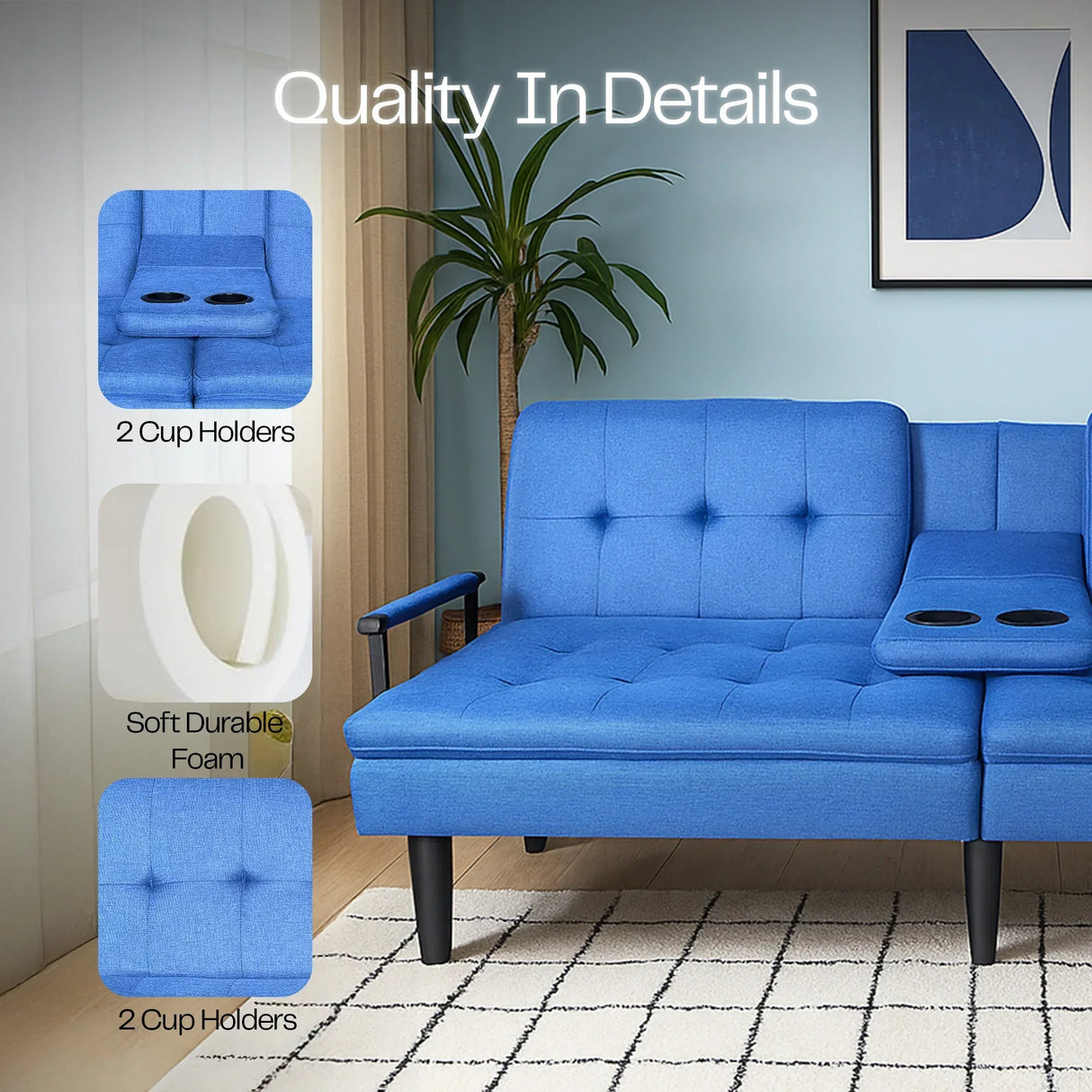 Buy Affordable Casa Bellare Convertible Sofa Bed in Dubai - UAE | Cheap Price Buy cheap and affordable sofas, chairs, lights, lamps, and home decor items online at factory wholesale prices in Dubai, Sharjah, Abu Dhabi, and across the UAE.