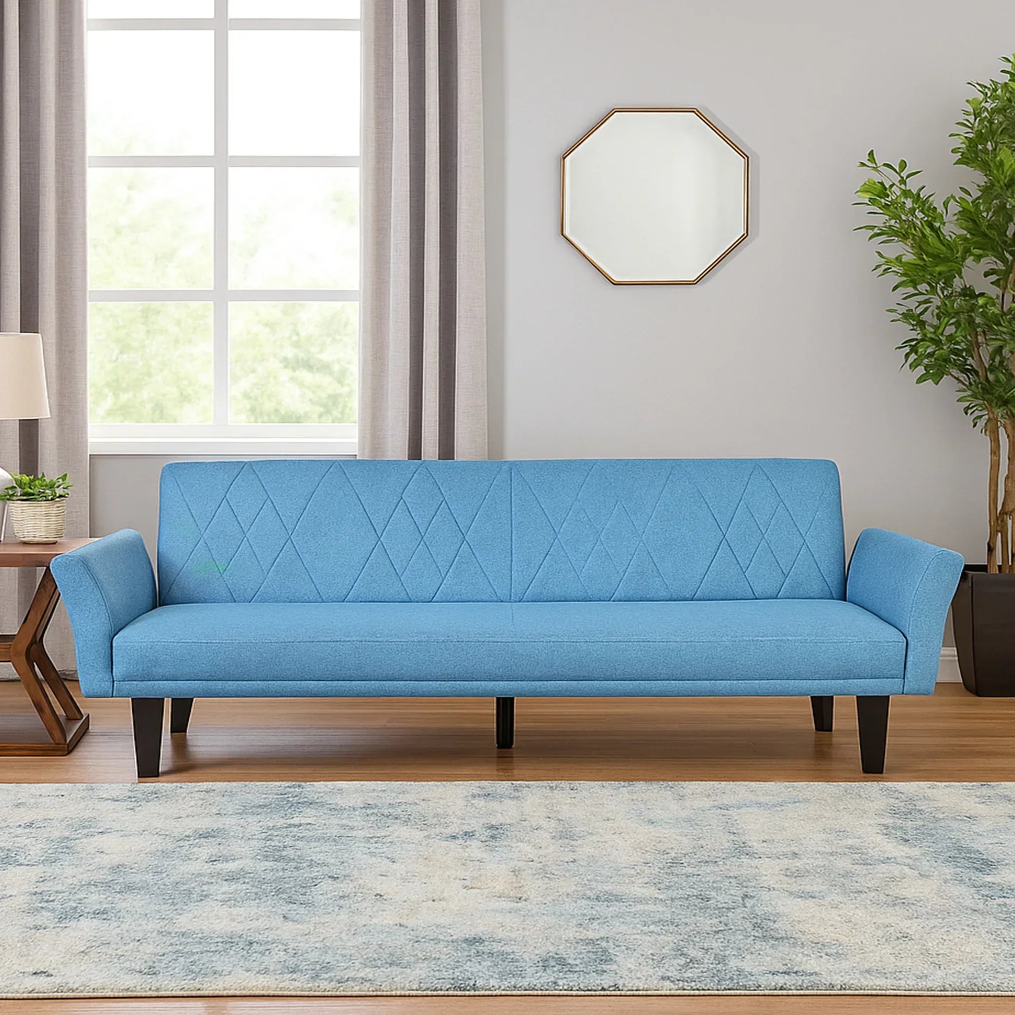 Buy Affordable Zayana Modern Convertible Sofa Bed in Dubai - UAE | Cheap Price Buy cheap and affordable sofas, chairs, lights, lamps, and home decor items online at factory wholesale prices in Dubai, Sharjah, Abu Dhabi, and across the UAE.