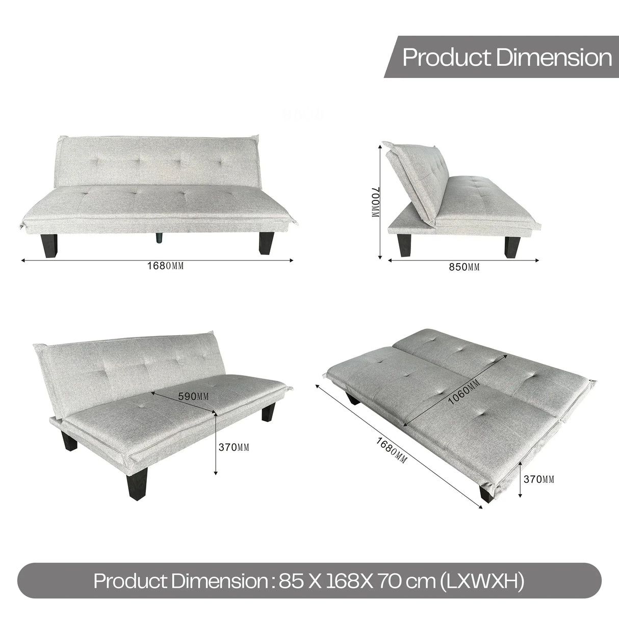 Buy Affordable Piana Convertible Sofa Bed in Dubai - UAE | Cheap Price Buy cheap and affordable sofas, chairs, lights, lamps, and home decor items online at factory wholesale prices in Dubai, Sharjah, Abu Dhabi, and across the UAE.
