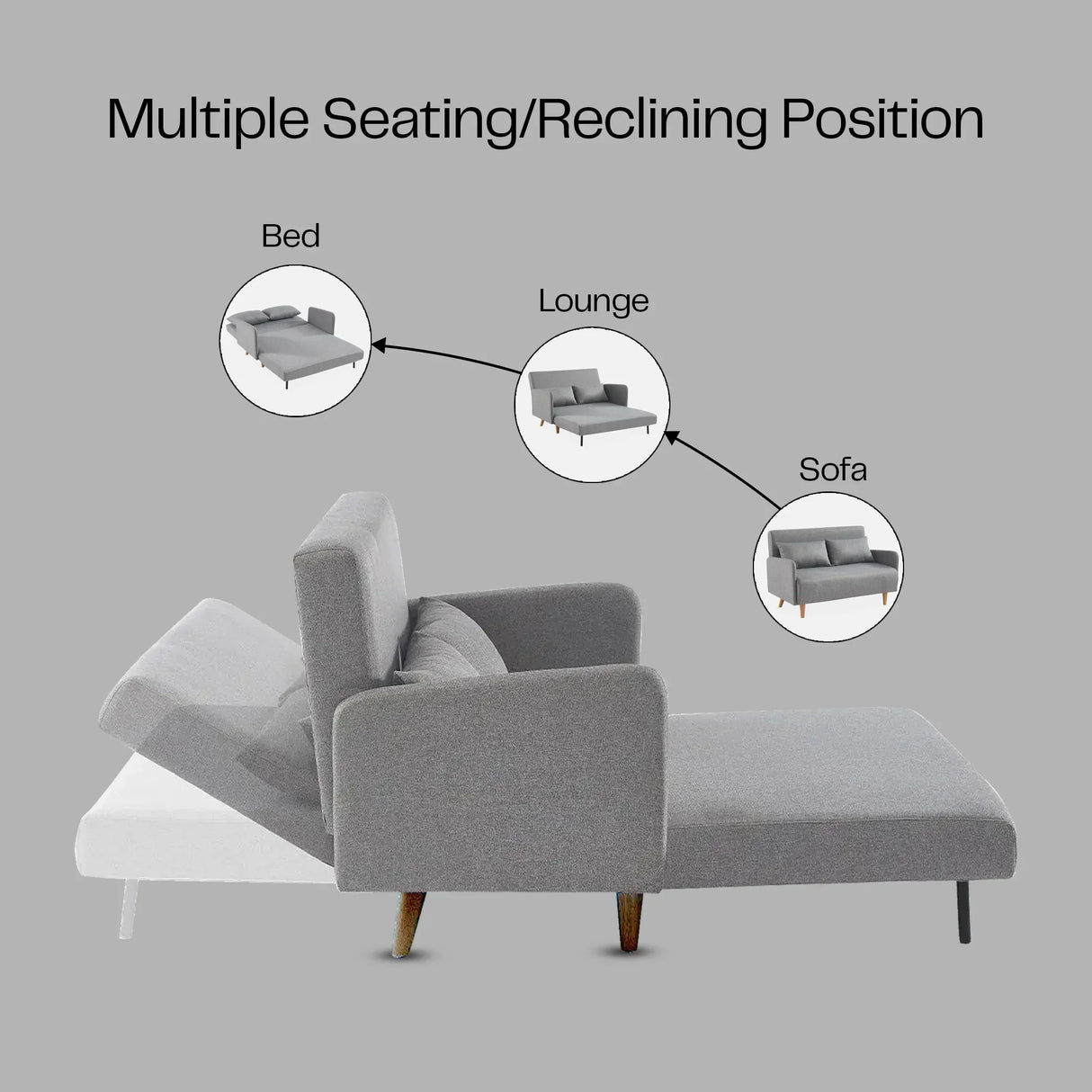 Buy Affordable Palazzo Light Convertible Sofa Bed in Dubai - UAE | Cheap Price Buy cheap and affordable sofas, chairs, lights, lamps, and home decor items online at factory wholesale prices in Dubai, Sharjah, Abu Dhabi, and across the UAE.