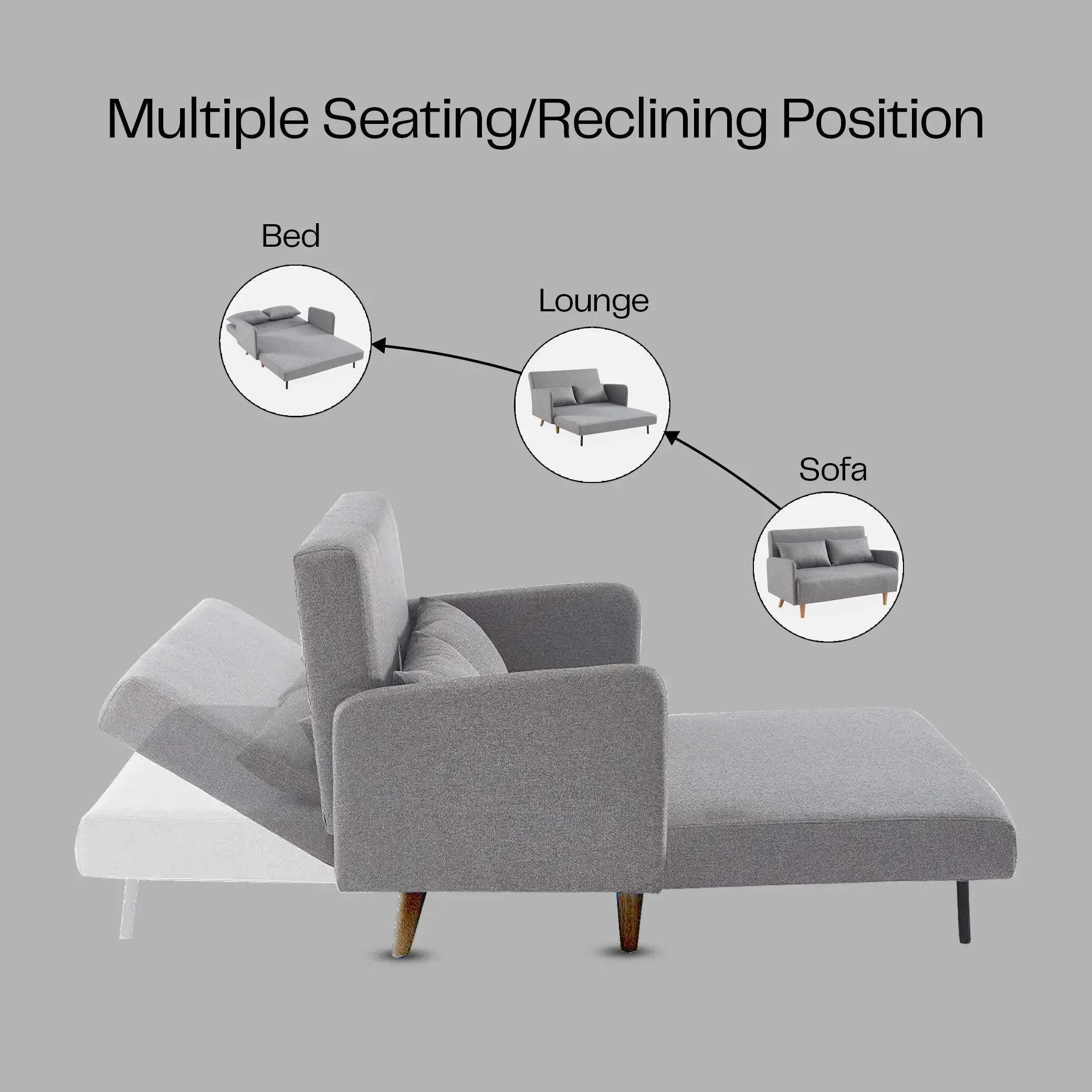 Buy Affordable Palazzo Light Convertible Sofa Bed in Dubai - UAE | Cheap Price Buy cheap and affordable sofas, chairs, lights, lamps, and home decor items online at factory wholesale prices in Dubai, Sharjah, Abu Dhabi, and across the UAE.