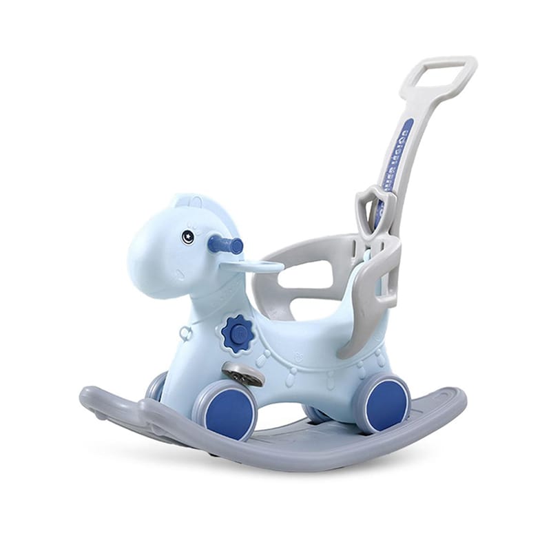 Unicorn Handrail Plastic Indoor Kids Rocking Horse Toy for Children - HOCC PLAY