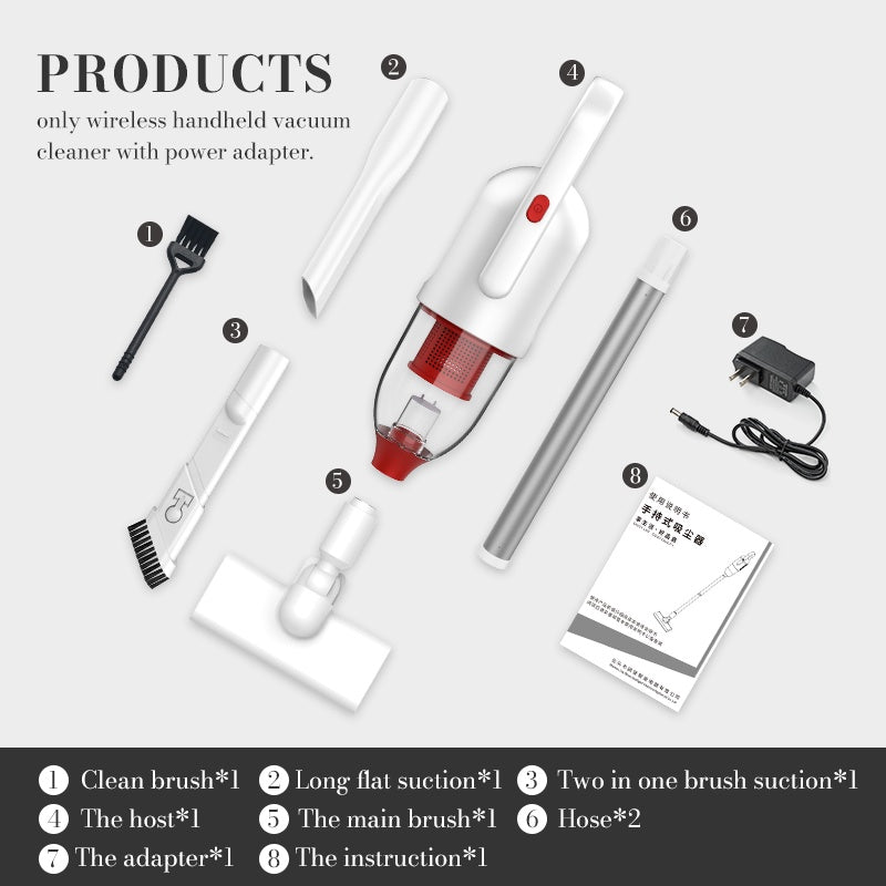 Hand Held Portable Wireless Vaccum cleaner