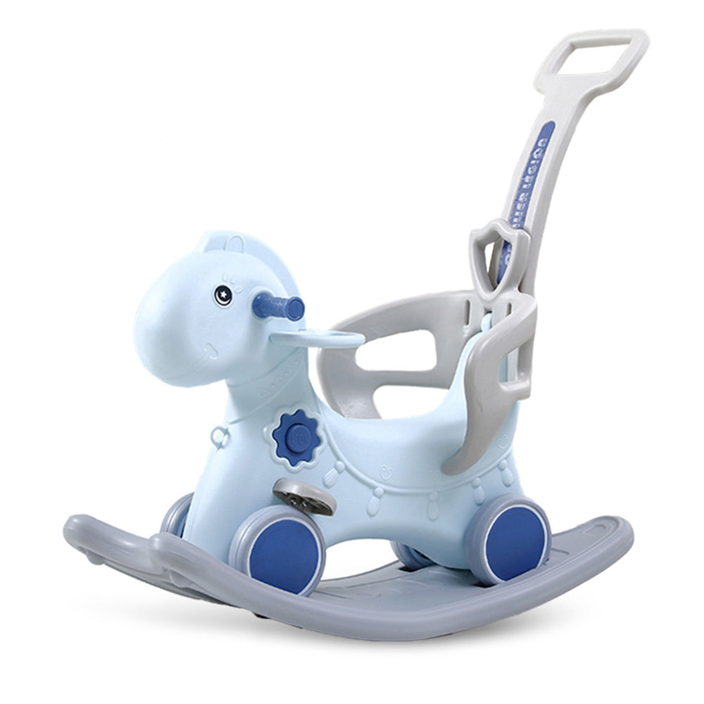 Unicorn Handrail Plastic Indoor Kids Rocking Horse Toy for Children - HOCC PLAY