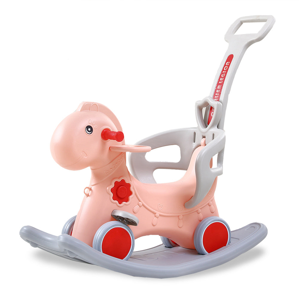 Unicorn Handrail Plastic Indoor Kids Rocking Horse Toy for Children - HOCC PLAY