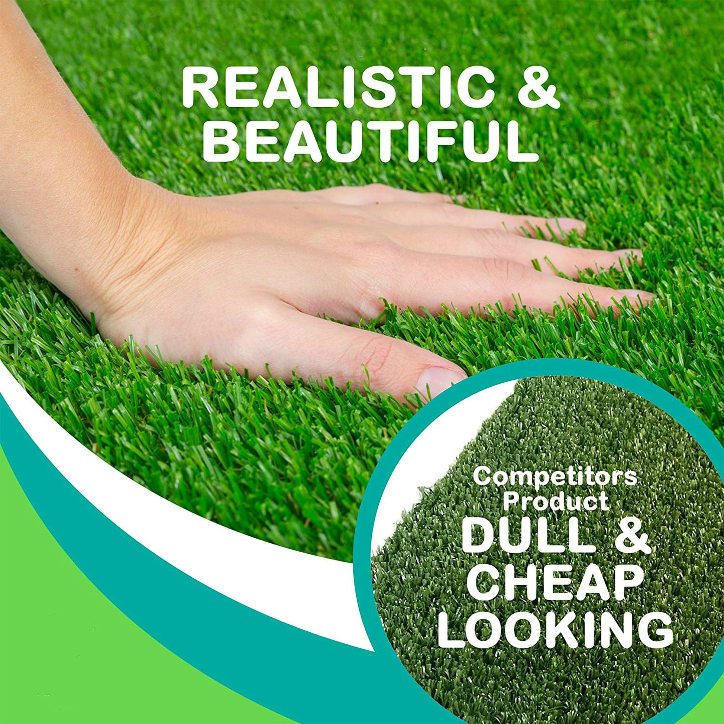 Artificial Grass for Dogs Pee Pads - Premium 4 Tone Puppy Potty Training - HOCC PLAY