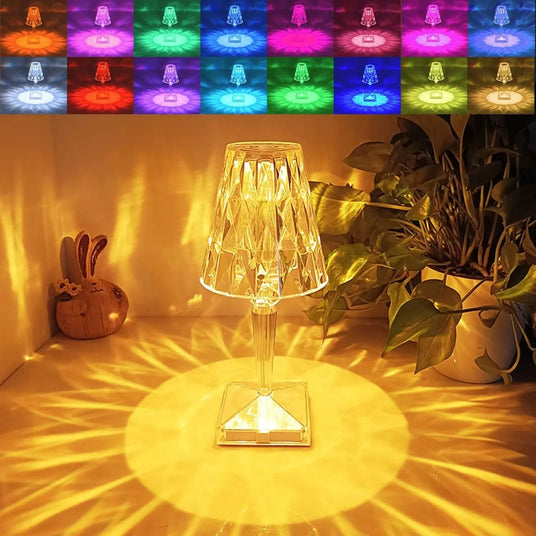 Crystal Touch Table Lamp LED Night Light - Buy Online in UAE