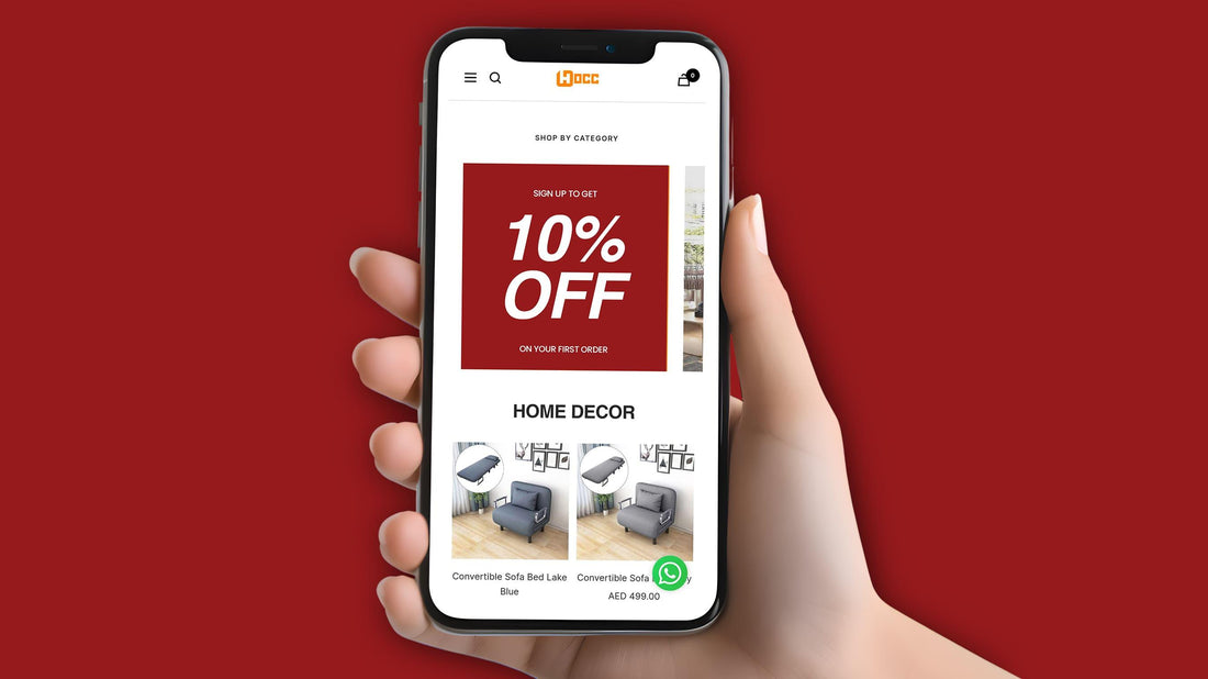 Get extra 10% off on your first order in HOCC - HOCC