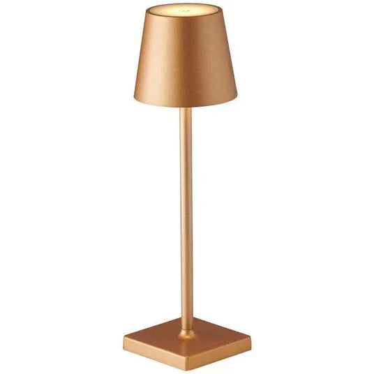 Cordless Battery Operated  Table Lamp Night Lamp Golden - Buy Online in UAE