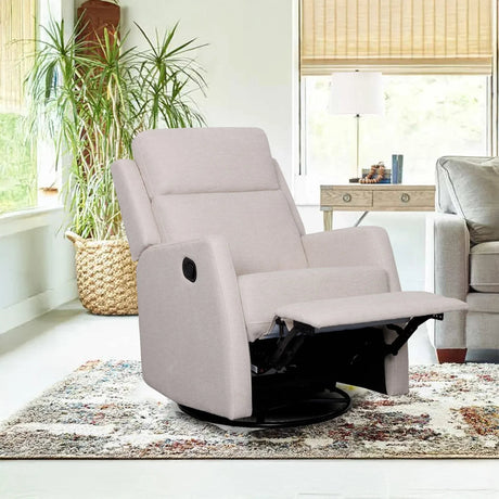 Diana Swivel + Rocker Recliner - Beige - Buy Online in UAE