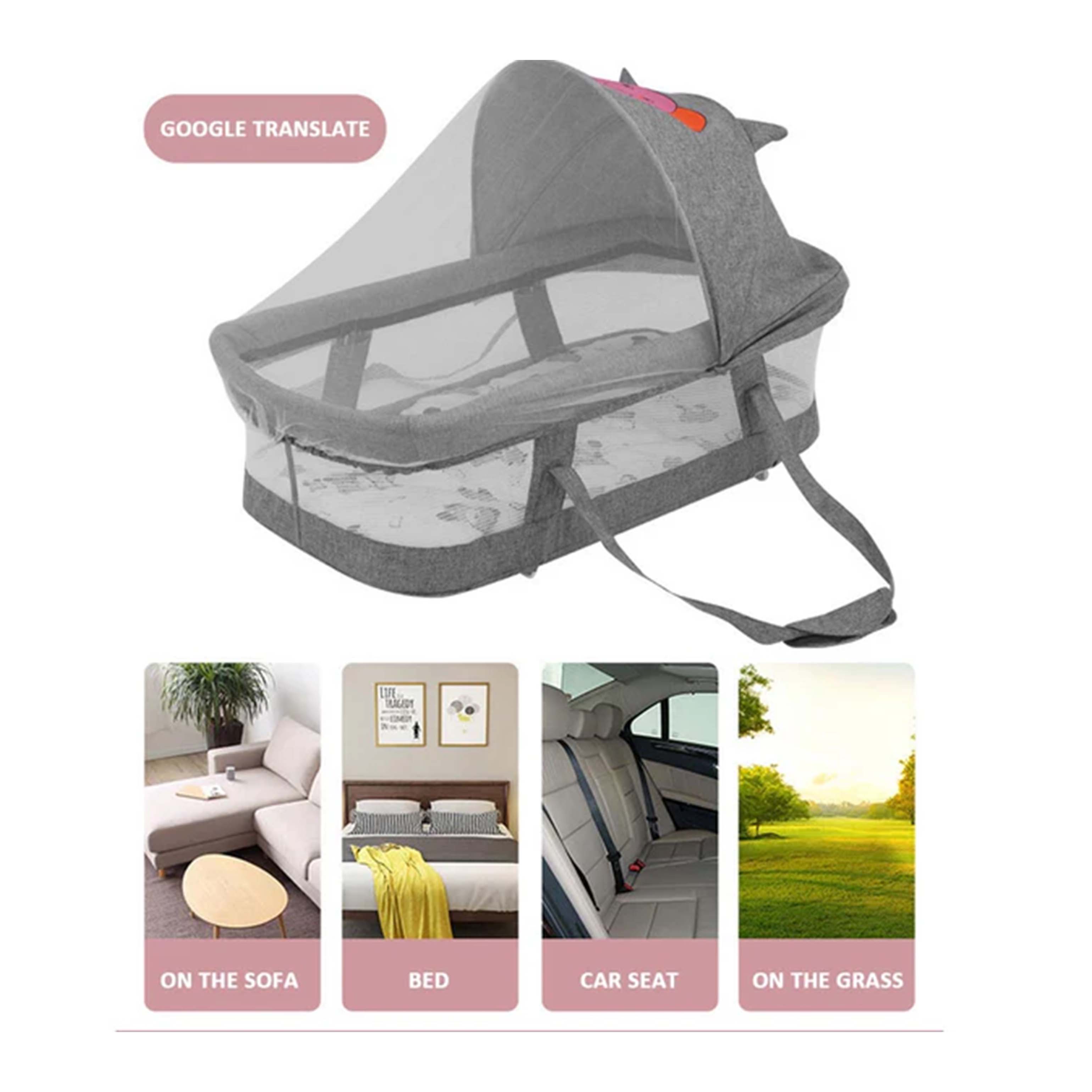 3 in 1 Portable Baby Sleeper Rocking Cradle Bed - HOCC