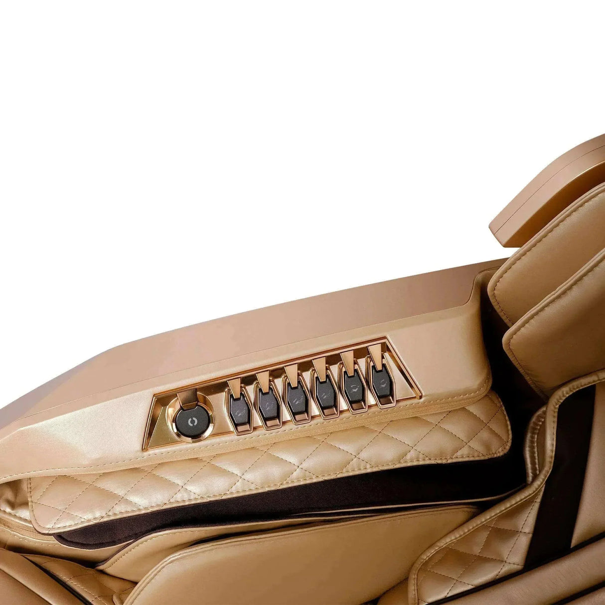 Buy Affordable AI Robotic Massage Chair (Sleek Golden) in Dubai - UAE | Cheap Price