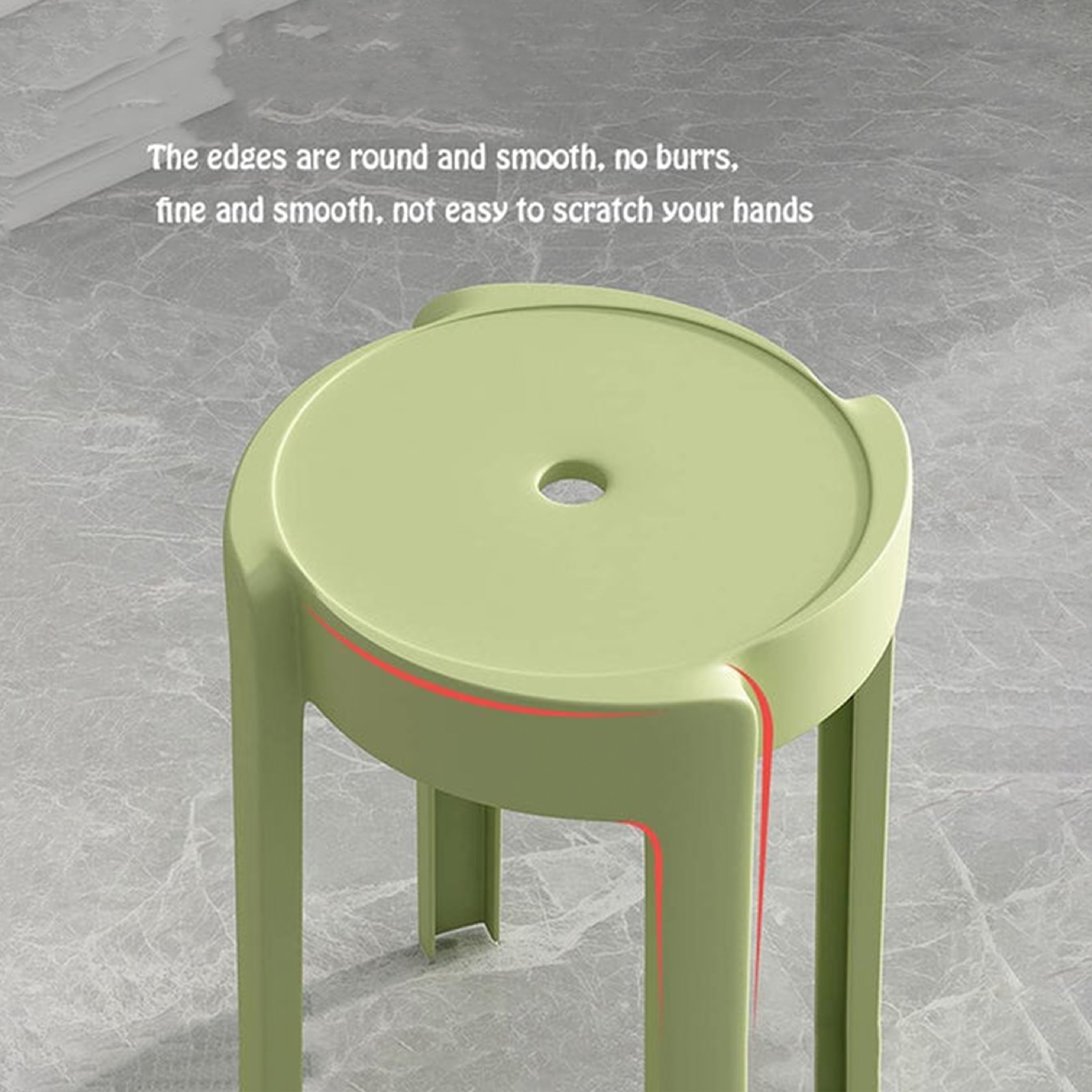 Lightweight Plastic Stackable Stools - HOCC