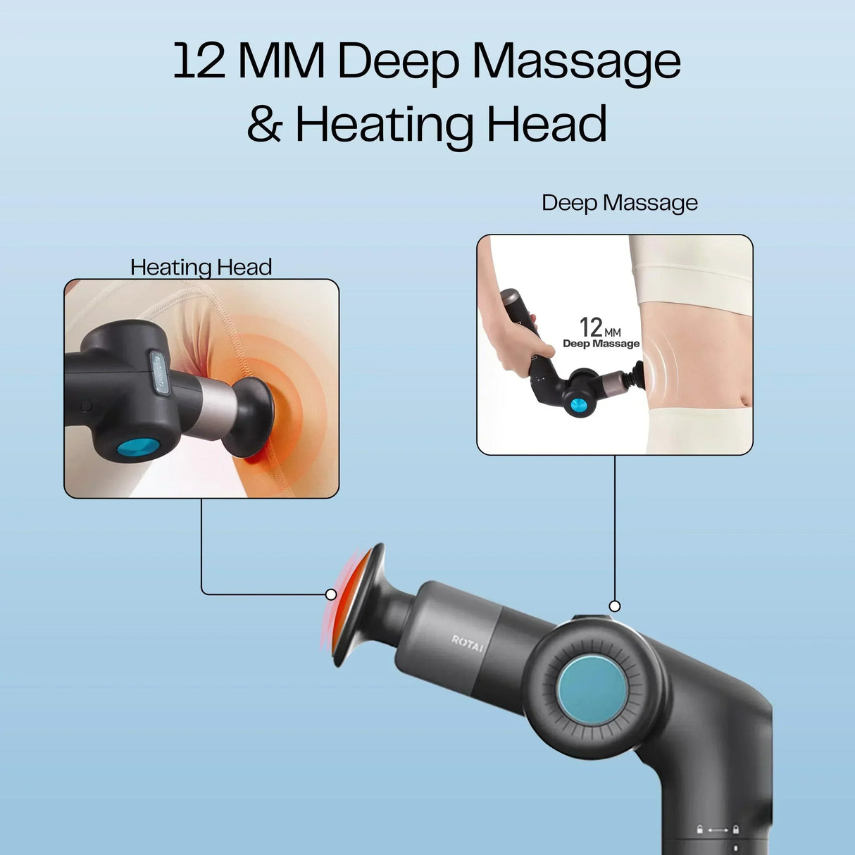 Buy Affordable Muscle Therapy Foldable Massage Gun in Dubai - UAE | Cheap Price