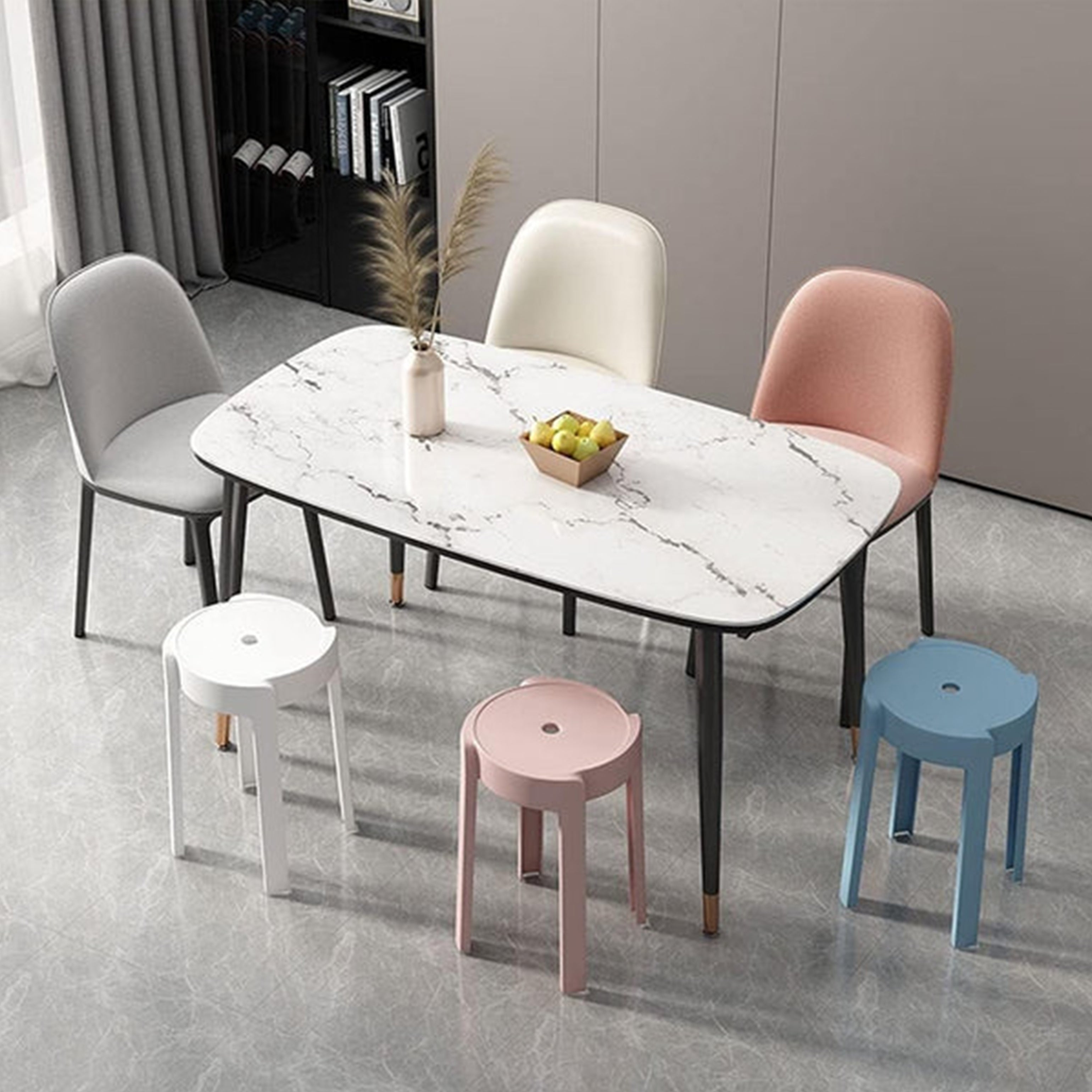 Lightweight Plastic Stackable Stools - HOCC