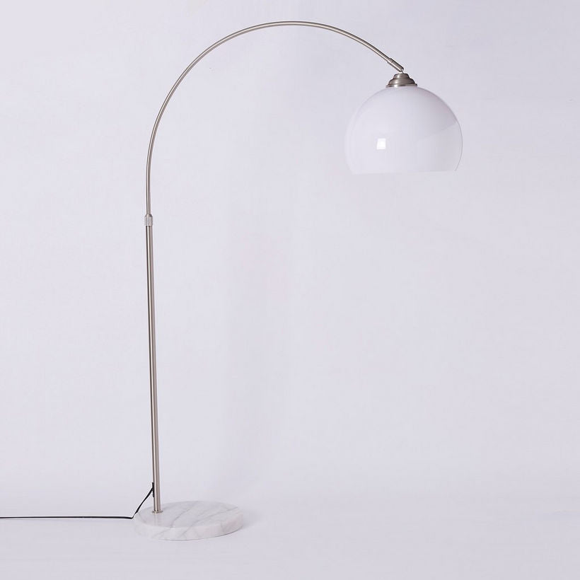 Contemporary Arc Floor Lamp with Chrome Finish - HOCC