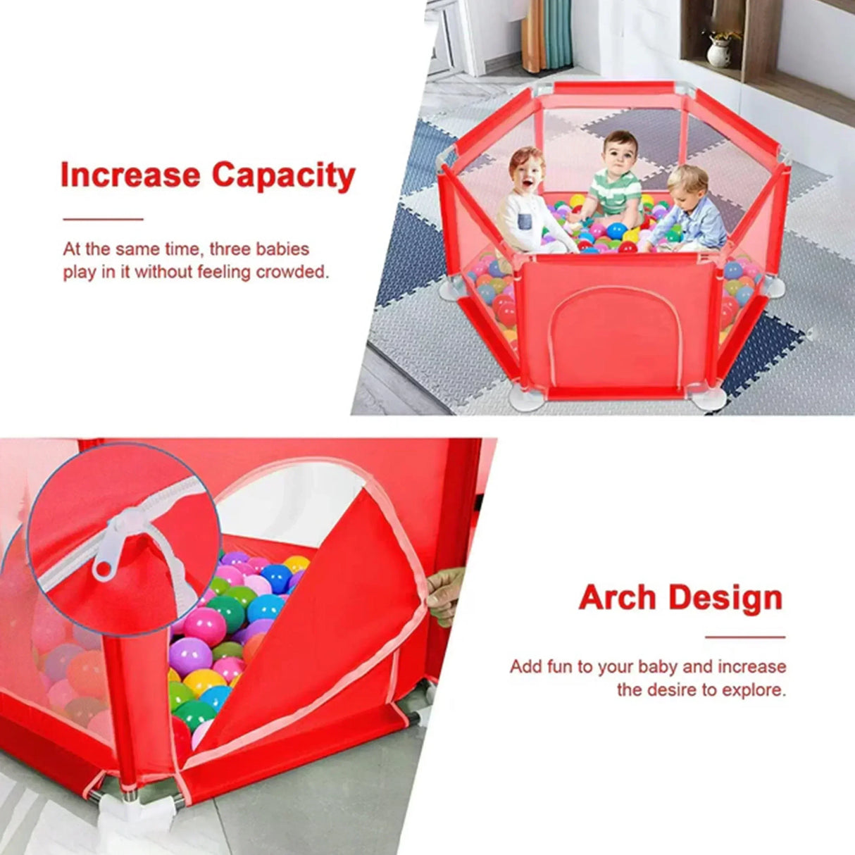 Buy Affordable Durable Baby Fence Plastic without ocean ball in Dubai - UAE | Cheap Price