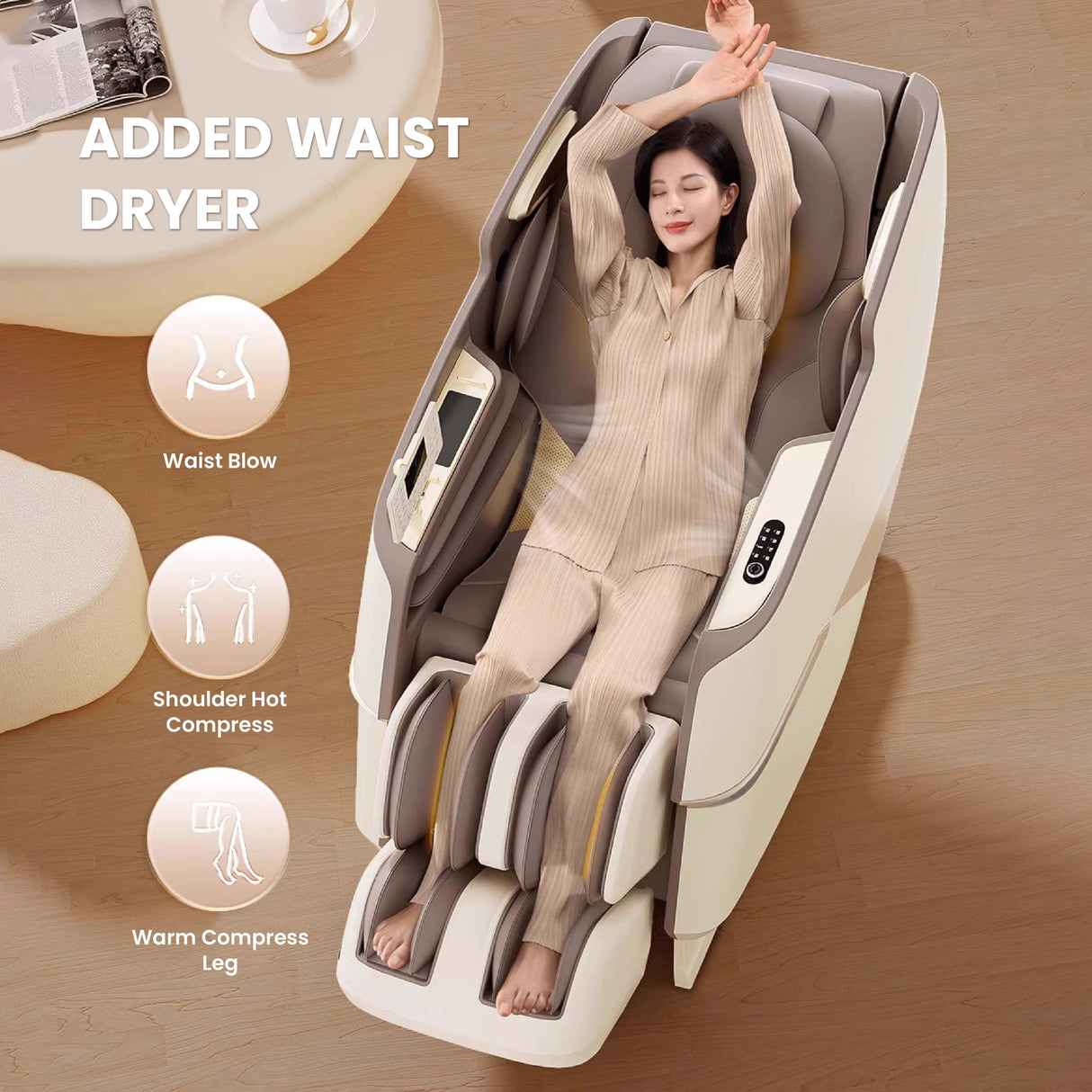 Buy Affordable Royal Magestic Pro Massage Chair Brown in Dubai - UAE | Cheap Price