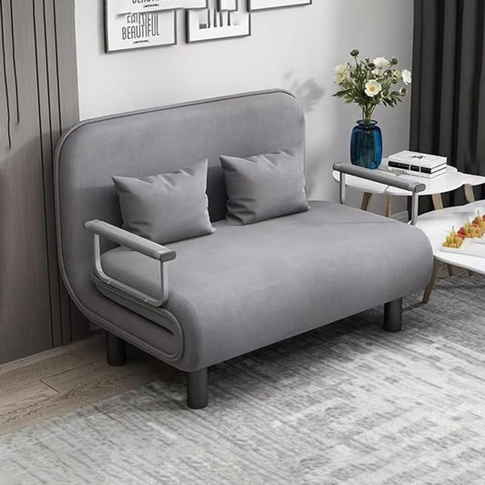 2-Seater Convertible Sofa Bed (Grey)