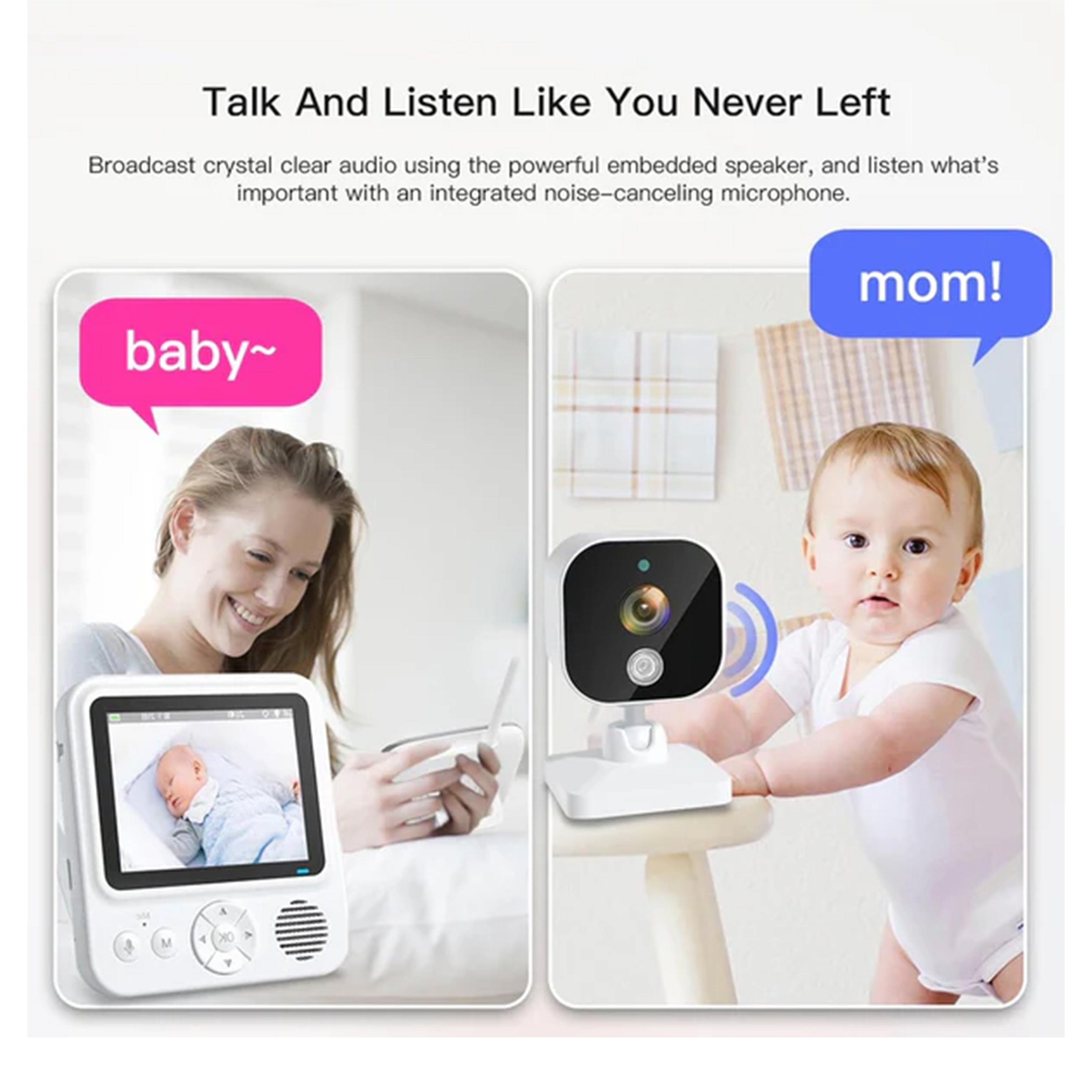 Baby Monitor with 2.8 HD Screen - HOCC