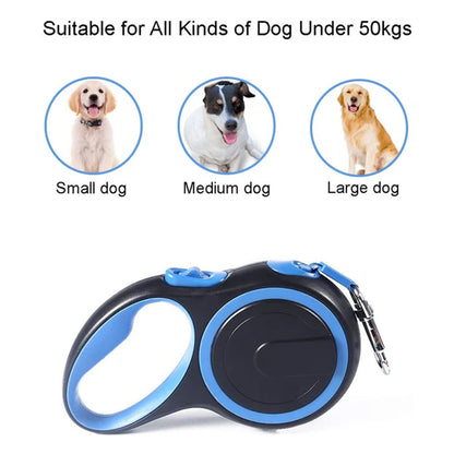Retractable Dog Leash 8M with Anti-Slip Handle