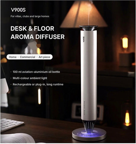 Buy 3004 V900S Desktop Aroma Diffuser – Frosted Silver Online in Dubai, Abu Dhabi, UAE