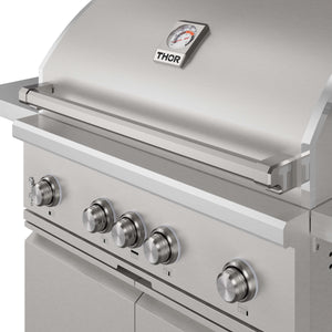 Buy 36 inch 4 burners Built in Liquid Propane Grill on cart with Sear/Rear Infrared Burner & Rotisserie Online in Dubai, Abu Dhabi, UAE