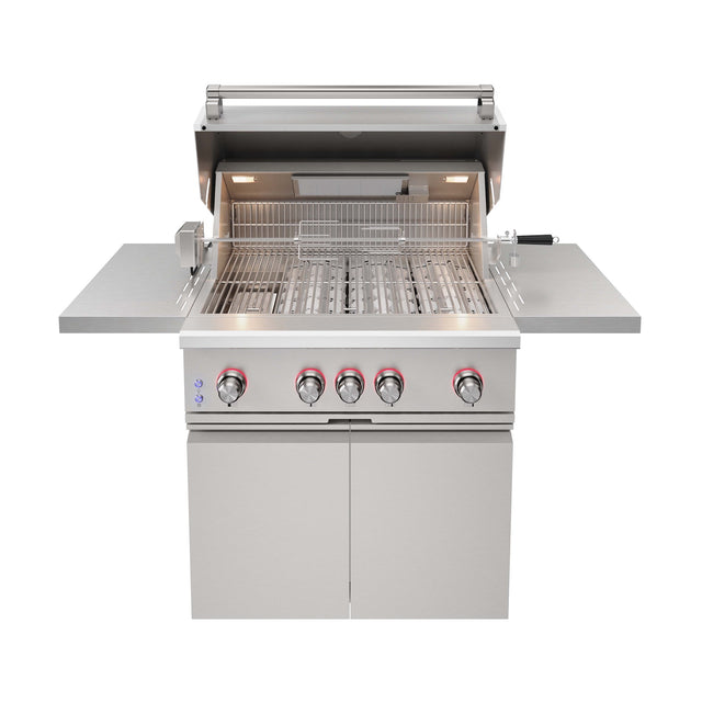 Buy 36 inch 4 burners Built in Liquid Propane Grill on cart with Sear/Rear Infrared Burner & Rotisserie Online in Dubai, Abu Dhabi, UAE