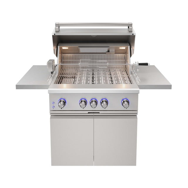 Buy 36 inch 4 burners Built in Liquid Propane Grill on cart with Sear/Rear Infrared Burner & Rotisserie Online in Dubai, Abu Dhabi, UAE