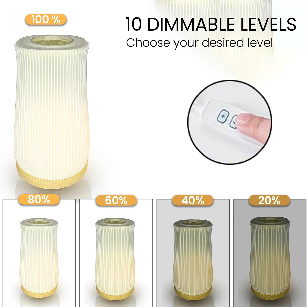2 in 1 Table Lamp & Flower Vase - Line Design - HOCC