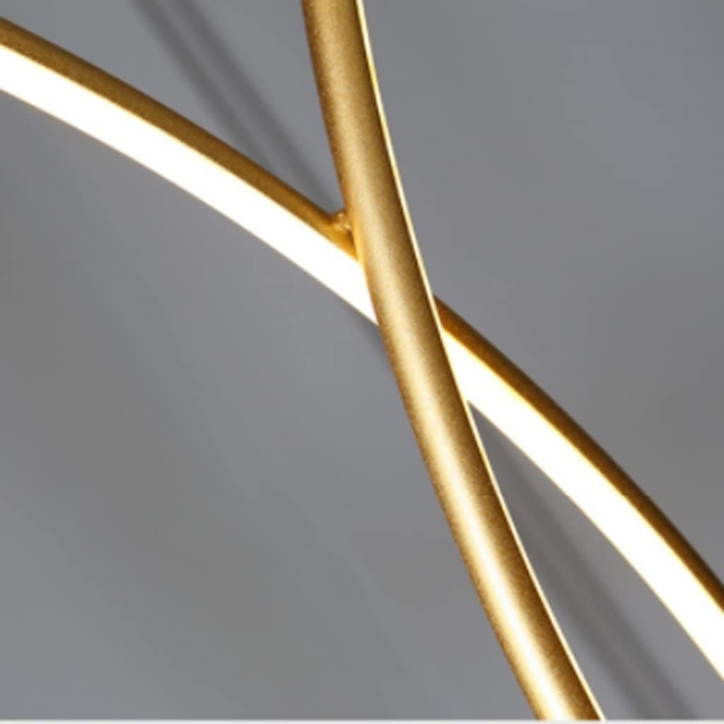 Spiral LED Floor Lamp DNA Style Gold - HOCC