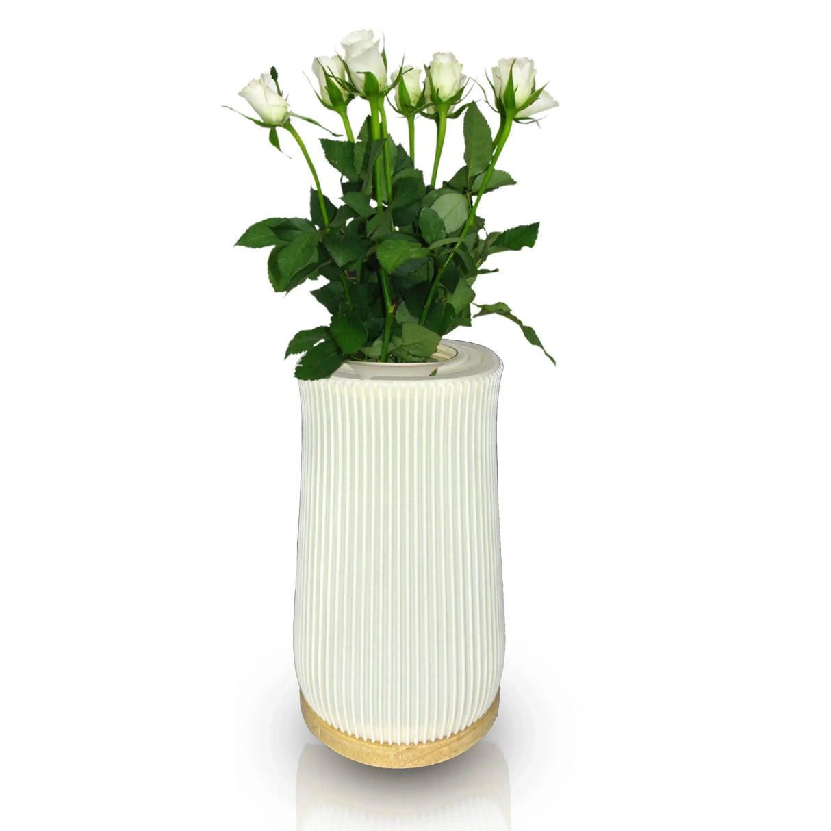 2 in 1 Table Lamp & Flower Vase - Line Design - HOCC