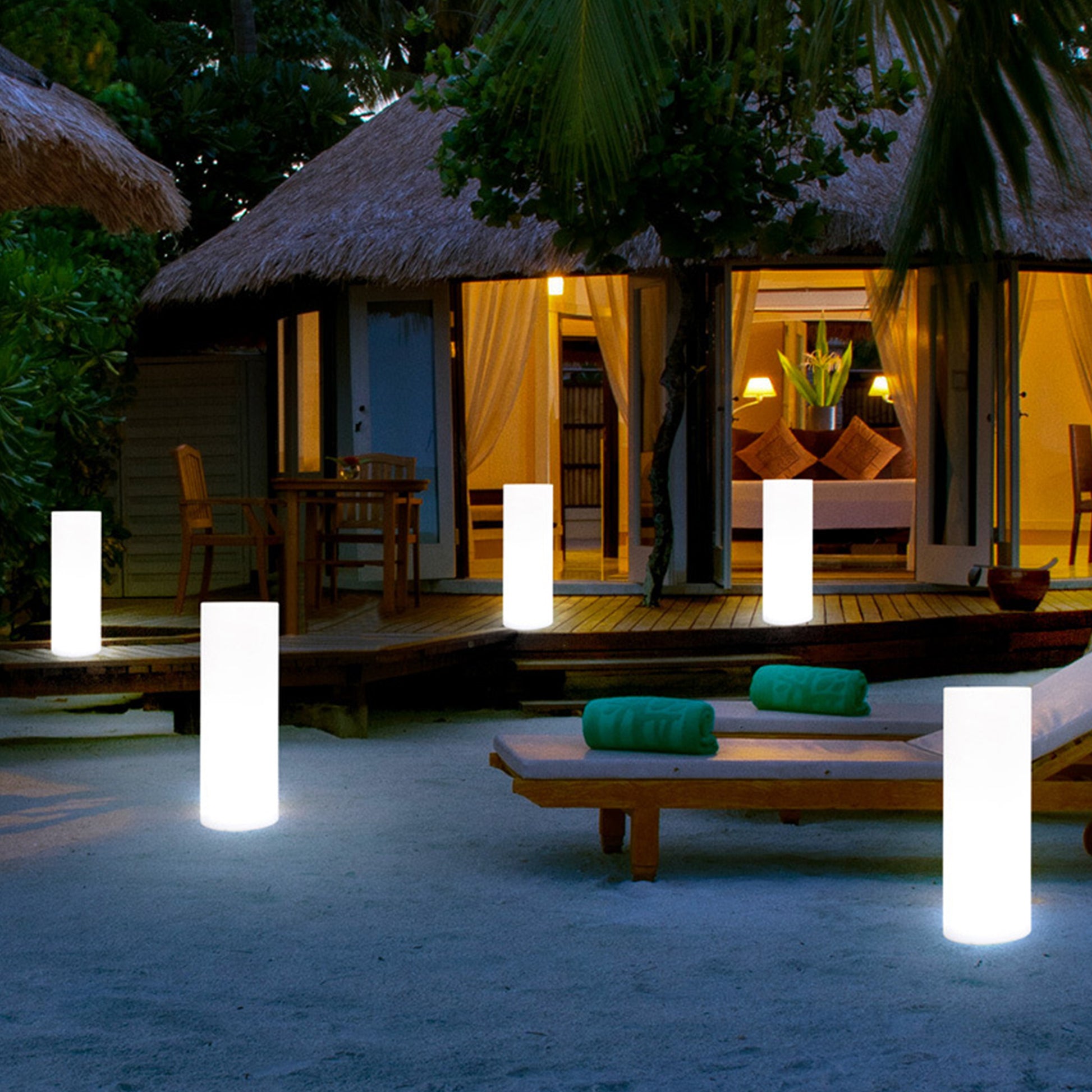 Waterproof Outdoor RGB Floor Lamp Dimmable with Remote Control, USB Chargeable LED Garden Lights Colour Changing Mood Light Round Shape - Buy Waterproof Outdoor RGB Floor Lamp Dimmable with Remote Control, USB Chargeable LED Garden Lights Colour Changing 