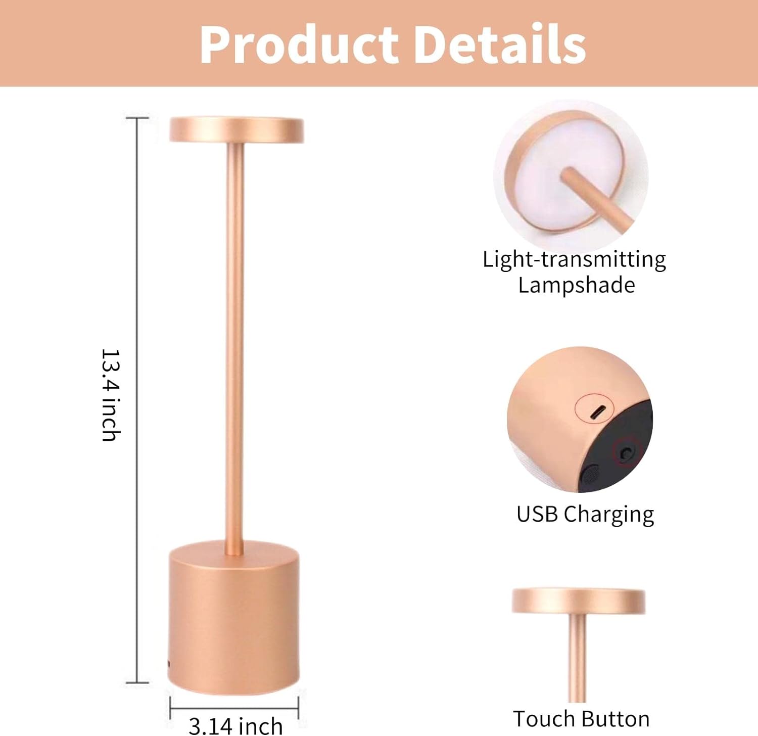 Touch Sensor Table Lamp - HOCC