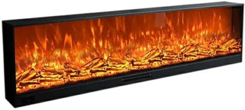 Electric wall mounted fireplace flame LCD tv stand with touch screen and remote control with clear wind shield low noise