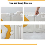 10 Panel Foldable Donut Playpen for Child Safety