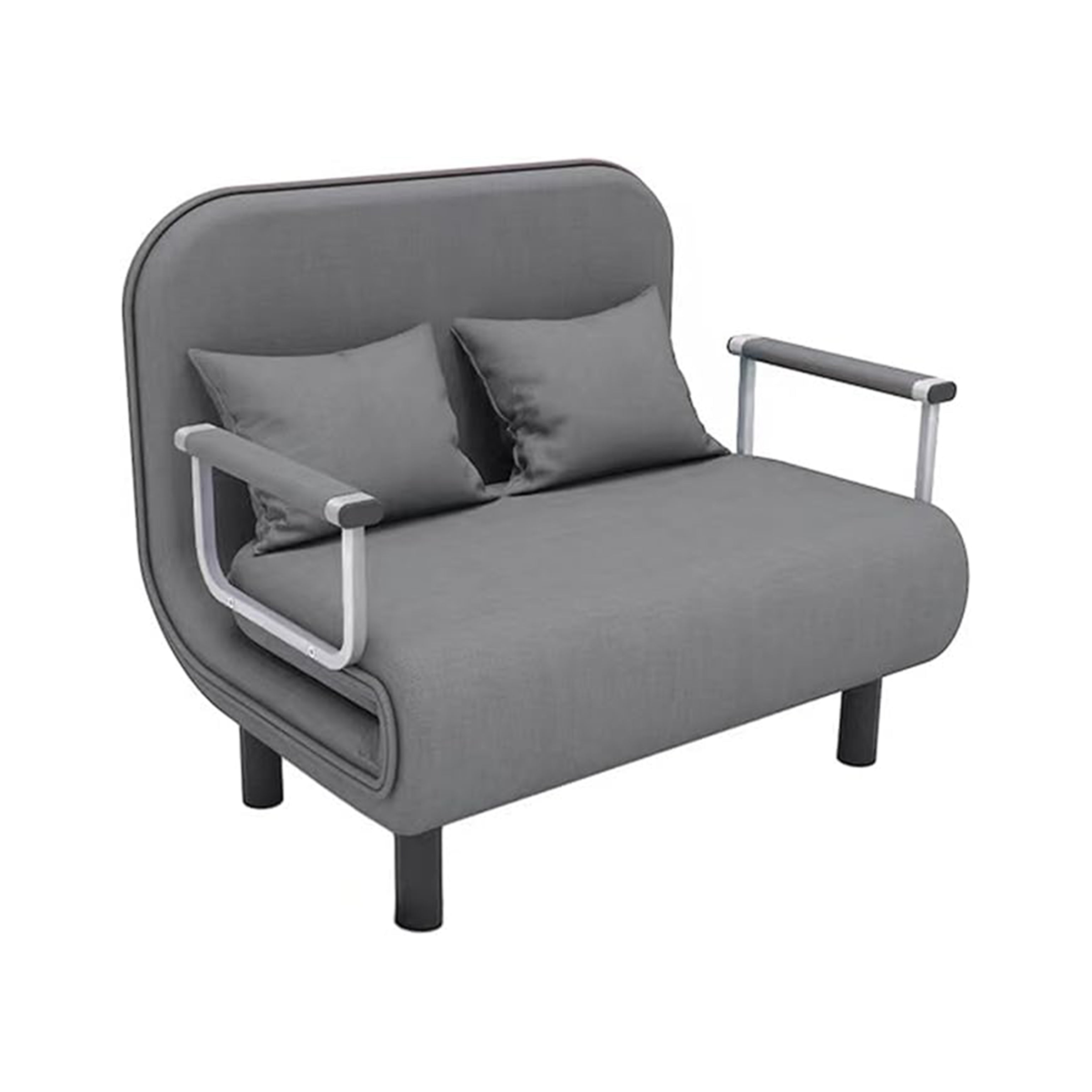 2-Seater Convertible Sofa Bed (Grey) - HOCC