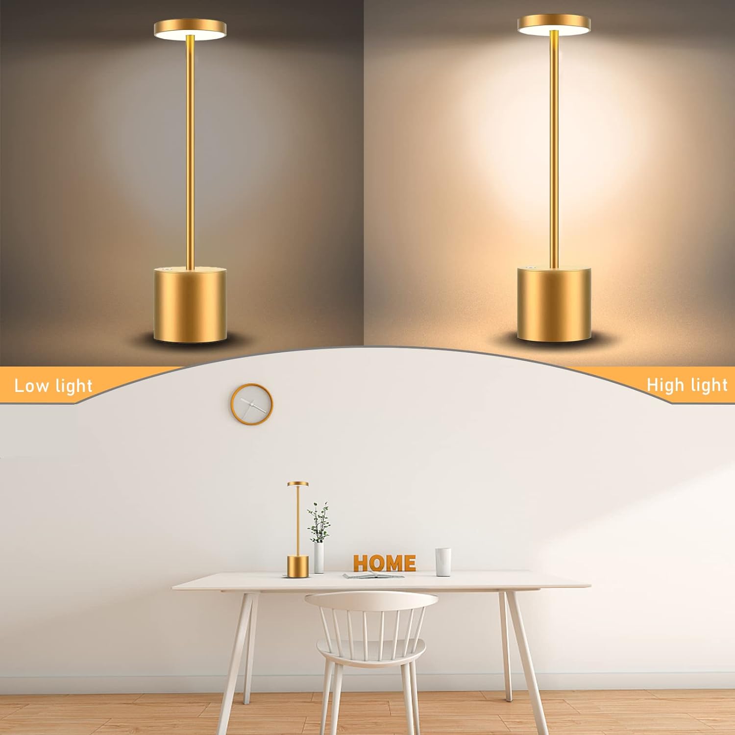 Touch Sensor Table Lamp Gold - HOCC