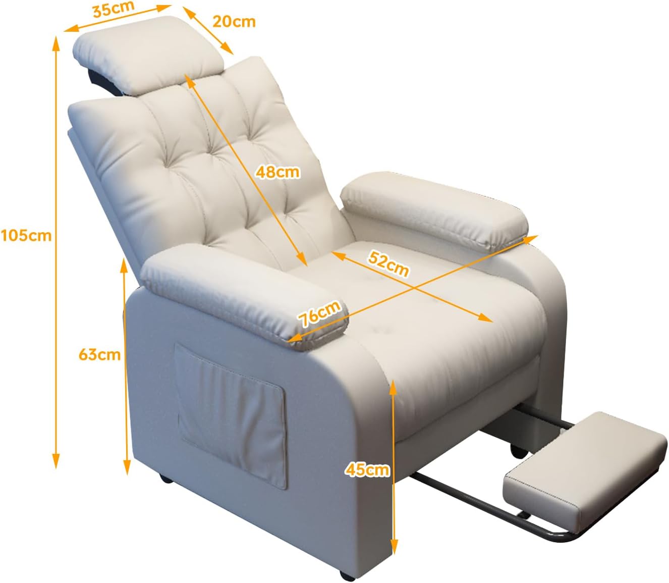 Adjustable Recliner Sofa Chair - HOCC