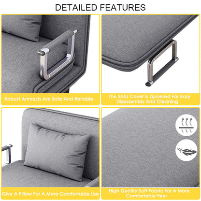 HOCC Convertible Sofa Bed Grey