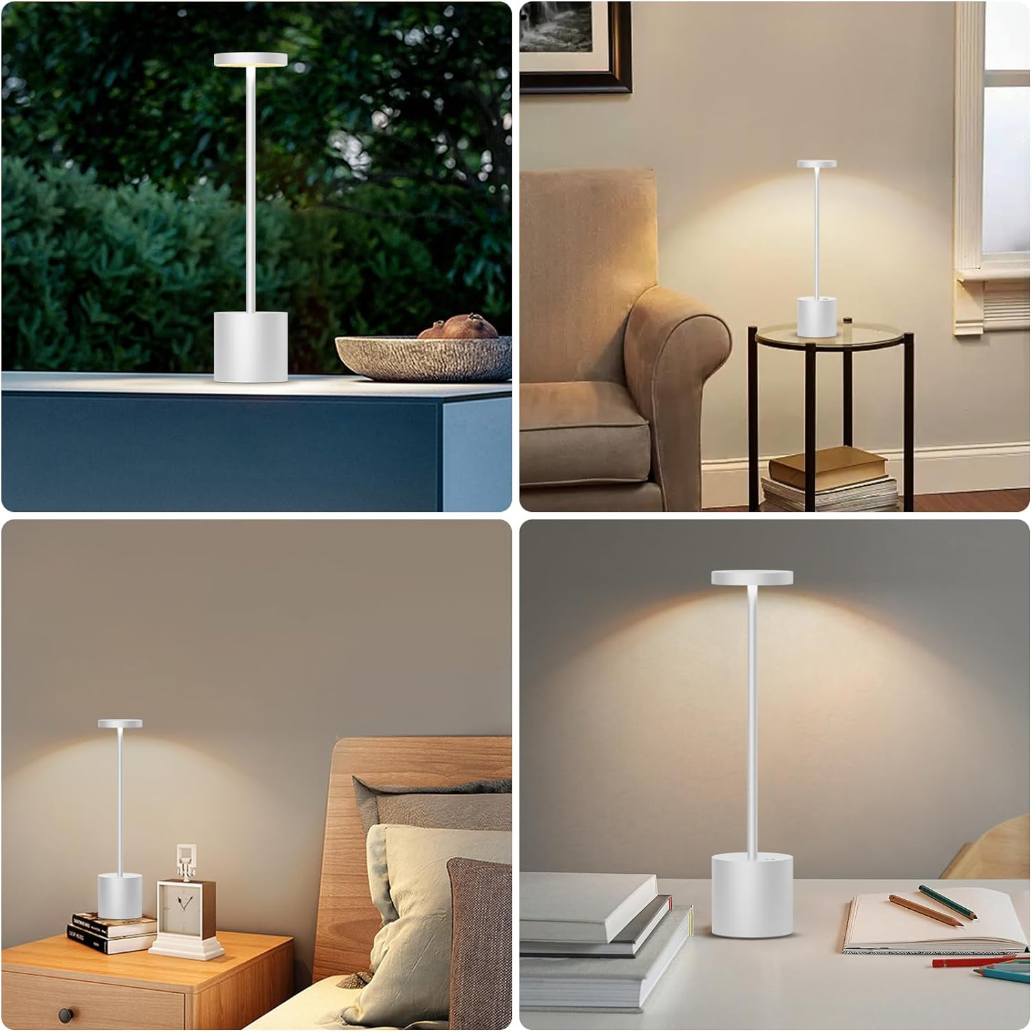 Touch Sensor Table Lamp Silver - HOCC