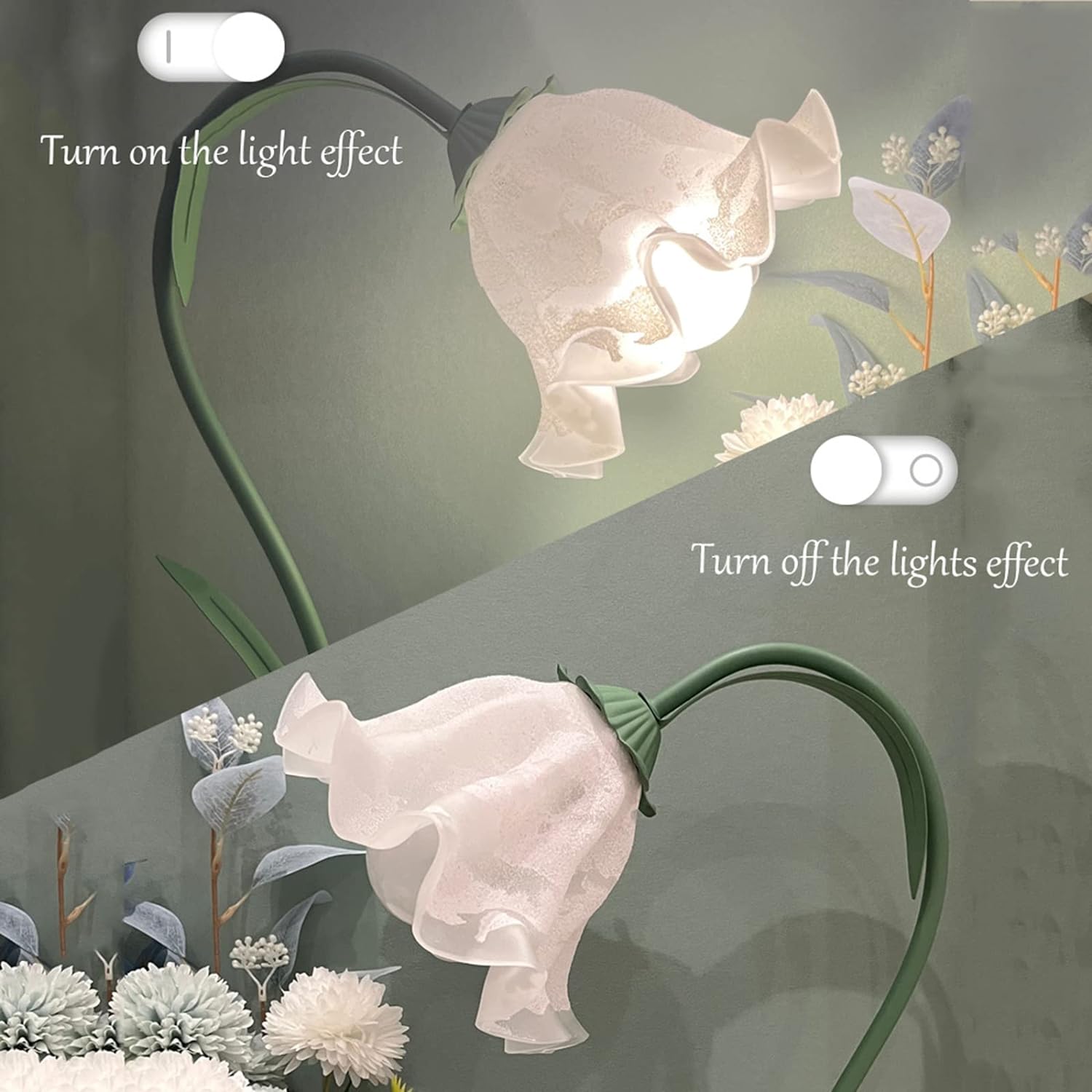 Minimalistic Flower Lamp Control with Switch - HOCC