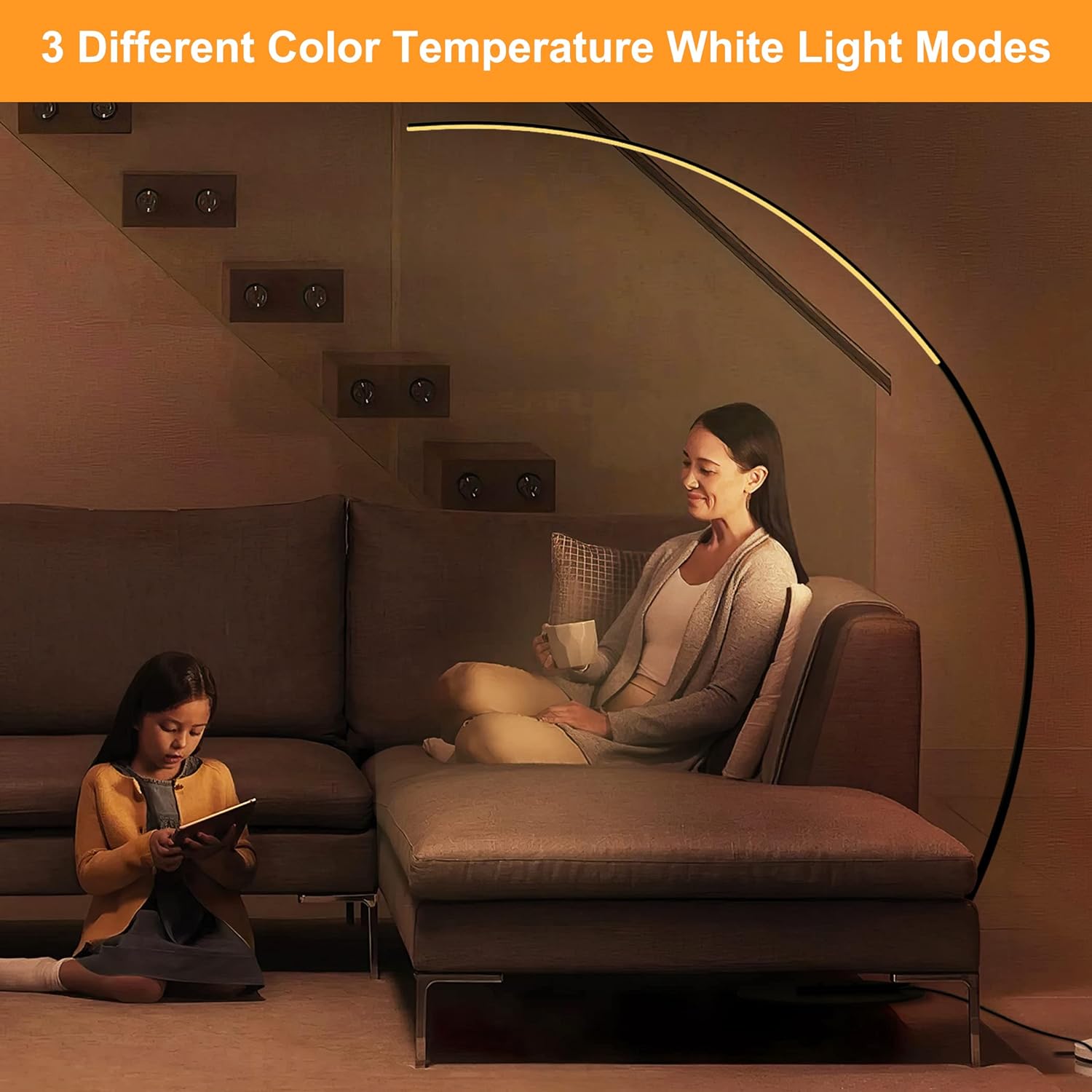 Nordic Style LED Arc Floor Lamp - HOCC