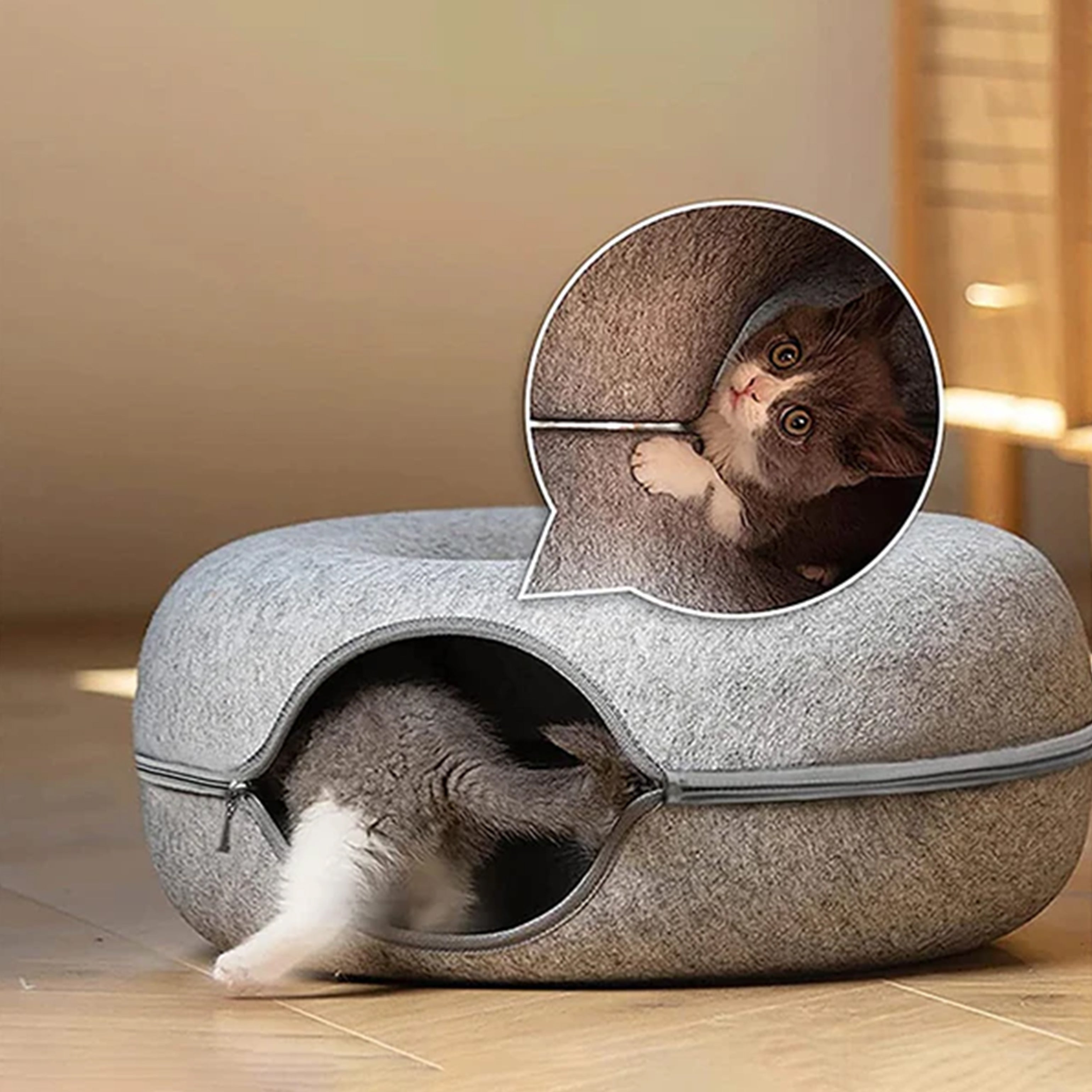 Cat Tunnel Bed for Indoor Cat - HOCC