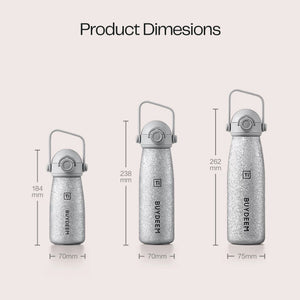 BUYDEEM Planet Pure Titanium Insulated Bottle