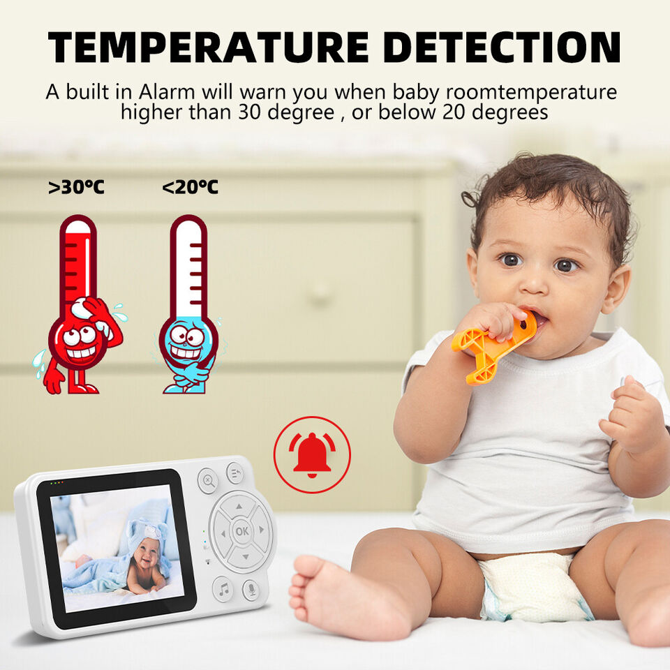 Wireless Audio and Video Baby Monitor Security Camera with 2.8" Display Night Vision - Buy Wireless Audio and Video Baby Monitor Security Camera with 2.8" Display Night Vision in Dubai - HOCC Dubai - Baby playground outdoor - Shop baby product - Shop Pet 