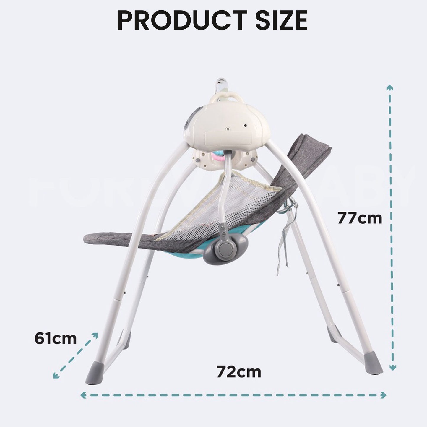 Foldable Baby Swing Chair cum Rocking Chair with Music and Three Swing Shaking Speeds - Buy Foldable Baby Swing Chair cum Rocking Chair with Music and Three Swing Shaking Speeds in Dubai - HOCC Dubai - Baby playground outdoor - Shop baby product - Shop Pe