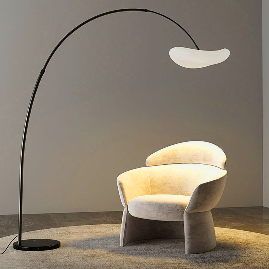 Nordic Style Floor Lamp with Rounded Marble Base - HOCC